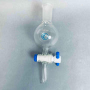 Whelan Scientific Glass Spherical Separatory Funnel 24/40 STJ 100 ml with Side Hole Opening Lot of 2 Funnels Jointed Glassware Whelan Glass