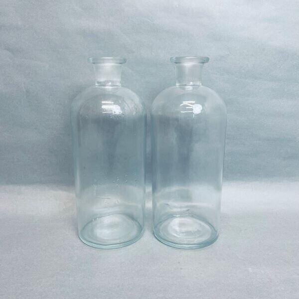 Whitall Tatum 1 L Apothecary Bottle Antique Set of 2 Bottles Jars & Reagent Bottles Whitall Tatum