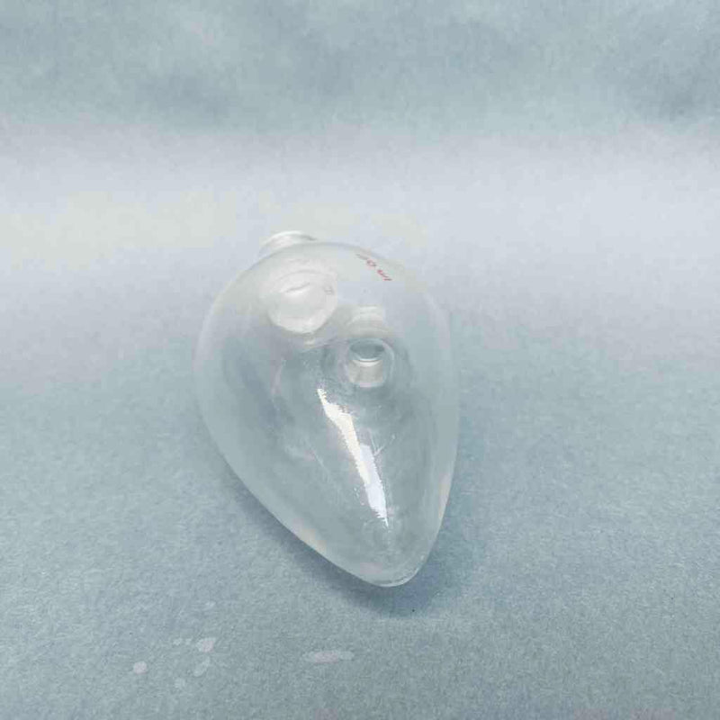 Wilmad Lab Glass 2-Neck Pear Shaped Flask 100 ml 14/20 Joints Jointed Glassware Wilmad