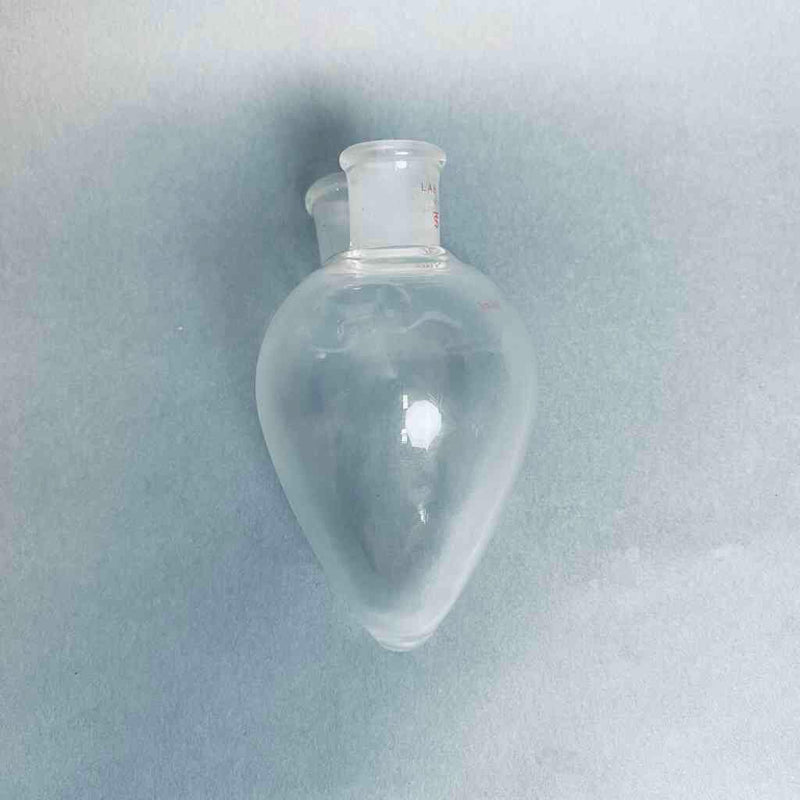 Wilmad Lab Glass 2-Neck Pear Shaped Flask 100 ml 14/20 Joints Jointed Glassware Wilmad