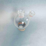 Wilmad Lab Glass 2-Neck Pear Shaped Flask 100 ml 14/20 Joints Jointed Glassware Wilmad