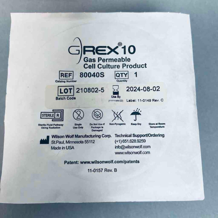 Wilson Wolf Filter G-Rex 10 cm2 Gas Permeable Membrane Sealed Pack of 6 Filters Wilson Wolf