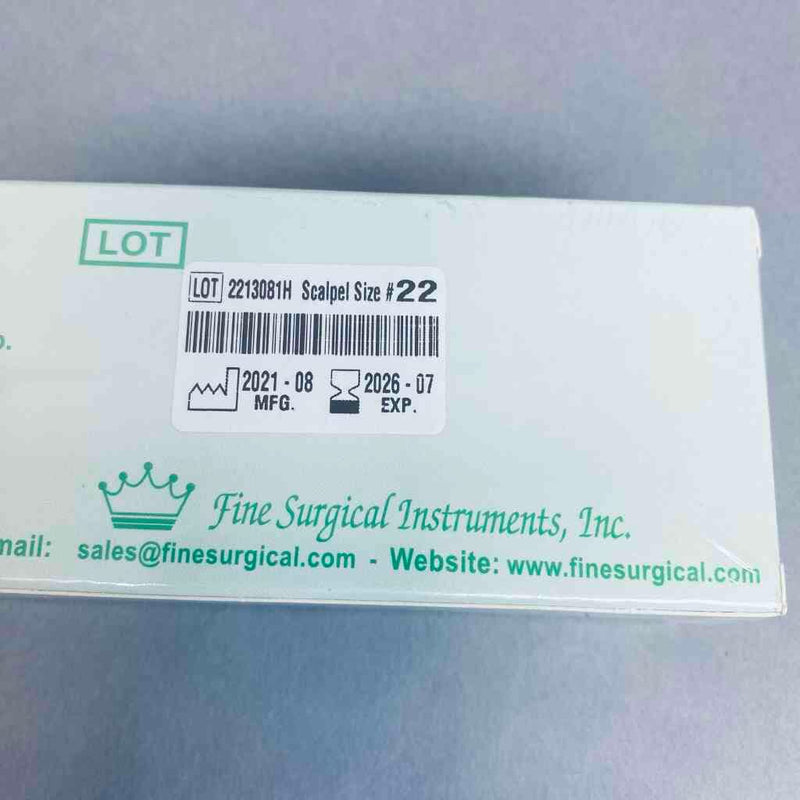 World Precision Instruments Disposable Scalpel Size 22 Sterile Stainless 7 Boxes of 10 Blades Scalpels, Surgical Blades & Handles World Precision Instruments