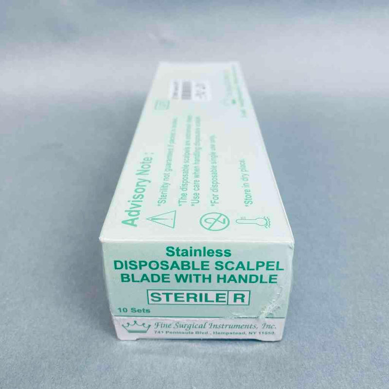 World Precision Instruments Disposable Scalpel Size 22 Sterile Stainless 7 Boxes of 10 Blades Scalpels, Surgical Blades & Handles World Precision Instruments