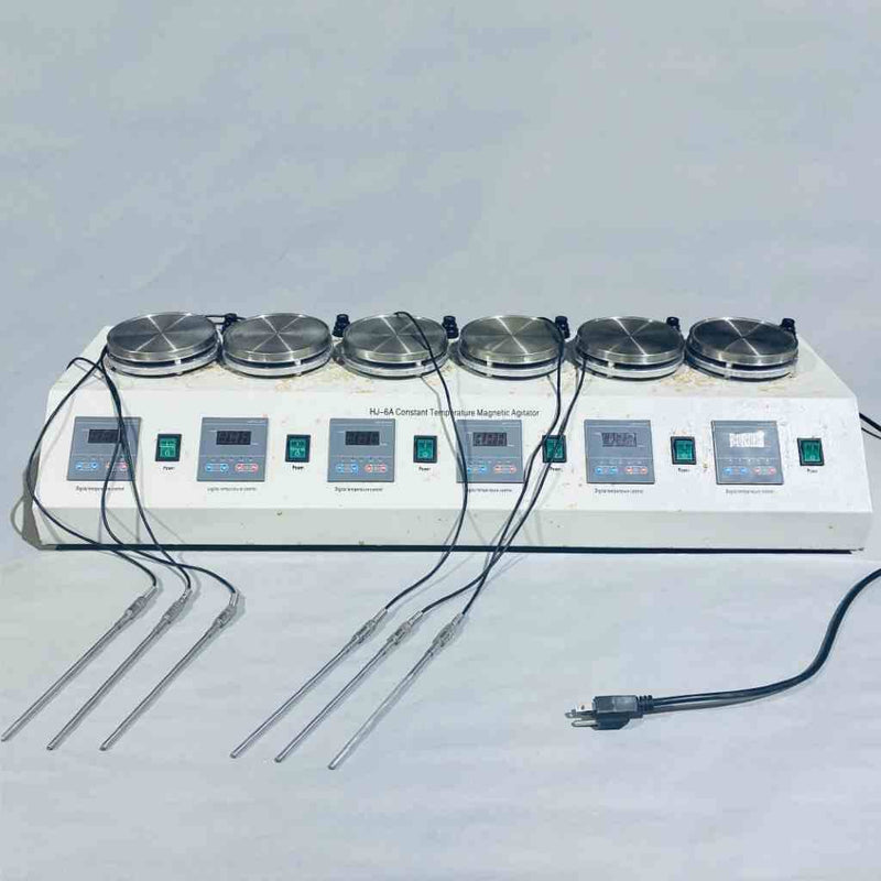 YJINGRUI HJ-6A Constant Temperature 6 Head Digital Magnetic Agitator Lab Equipment::Hotplates, Stirrers & Mantles YJINGRUI