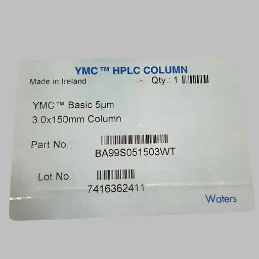 YMC BA99S05-1503WT HPLC Column Basic 5 um 3.0 x 150 mm New in Sealed Box LC/MS/GC YMC