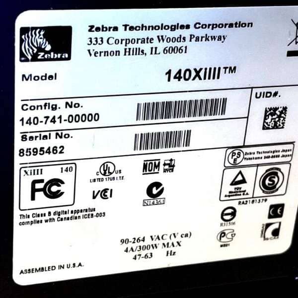 Zebra Thermal Printer Tested with Warranty 203 dpi Other Zebra