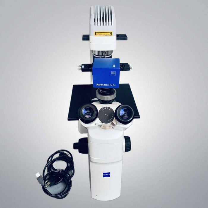 Zeiss Axio Vert A1 Inverted Metallurgical Microscope with Axiocam Camera Lab Equipment: Other Lab Equipment Zeiss