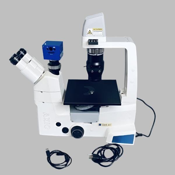Axio Camera Zeiss Axio Vert A1 Inverted Metallurgical Microscope & Axiocam Camera ...